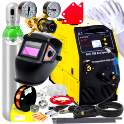 ZESTAW MAGNUM PÓŁAUTOMAT SPAWALNICZY MIG/MAG 308 ALU SYNERGIA