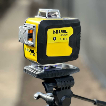 NIVEL SYSTEM LASER KRZYŻOWY CL4D-P BLUETOOTH + SJJ-M1 EX STATYW + RD800 CZUJNIK + LS24 ŁATA + LP36 TYCZKA