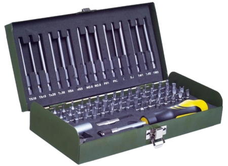 PROXXON PR23107 ZESTAW BITÓW 75 CZĘŚCI