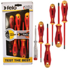 FELO 41396398 WKRĘTAKI IZOLOWANE ERGONIC 1000V ZESTAW 5 SZTUK + PRÓBNIK 
