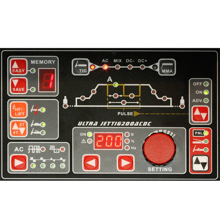 WELDER FANTASY SPAWARKA INWERTOROWA ULTRA JET TIG AC/DC 200 IGBT + UCHWYT PARKER