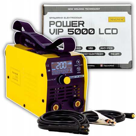 MAGNUM POWER VIP 5000 SYNERGIA LCD SPAWARKA INWERTOROWA MMA 200A/60%