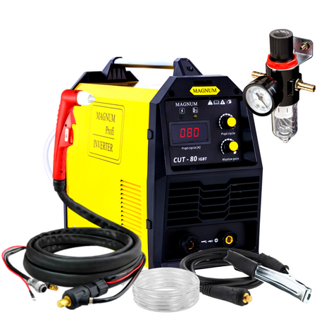MAGNUM CUT 80 IGBT PRZECINARKA PLAZMOWA 400V + DYSZE + ELEKTRODY + RĘKAWICE OCHRONNE