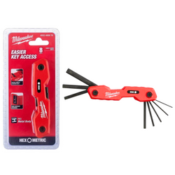 MILWAUKEE 4932480978 ZESTAW SKŁADANYCH KLUCZY IMBUSOWYCH HEX 8 EL.