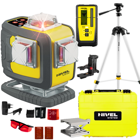NIVEL SYSTEM LASER KRZYŻOWY CL4D-R BLUETOOTH + SJJ-M1 EX STATYW + RD800 CZUJNIK