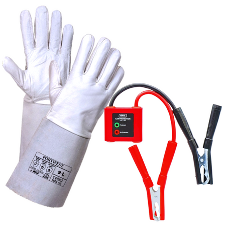 ZABEZPIECZENIE REGULATOR PRZEPIĘĆ IDEAL CP12/24V + rękawice