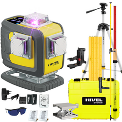 NIVEL SYSTEM LASER KRZYŻOWY CL4D-P BLUETOOTH + SJJ-M1 EX STATYW + LS24 ŁATA + LP36 TYCZKA