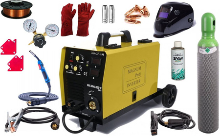 MAGNUM SPAWARKA MIG 220 MMA W ZESTAW