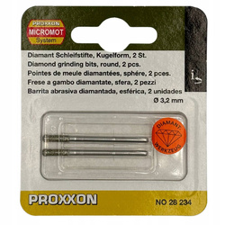 Sztyfty szlifierskie Proxxon 3,2 mm diamentowe PR28234