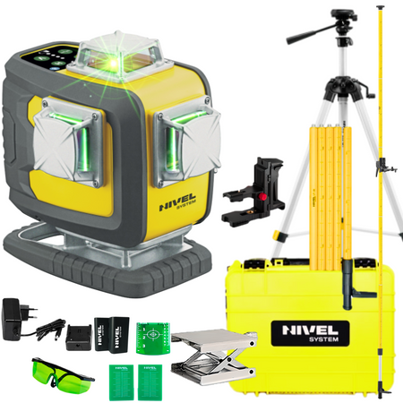 NIVEL SYSTEM LASER KRZYŻOWY CL4D-G BLUETOOTH + SJJ-M1 EX STATYW + LP36 TYCZKA