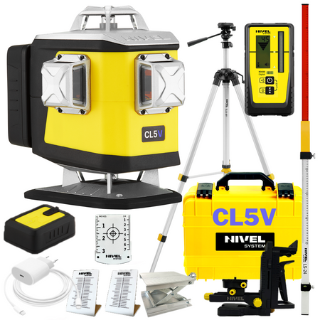 NIVEL CL5V LASER KRZYŻOWY BLUETOOTH + STATYW + CZUJNIK RD800 + ŁATA