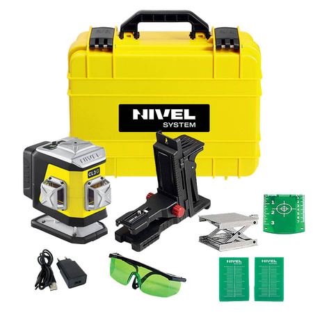 NIVEL ZIELONY MULTI-LASER KRZYŻOWY 3 X 360