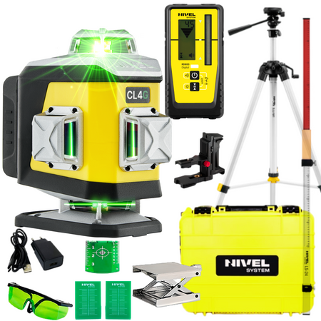 NIVEL CL4G LASER KRZYŻOWY + STATYW + CZUJNIK RD800 + ŁATA