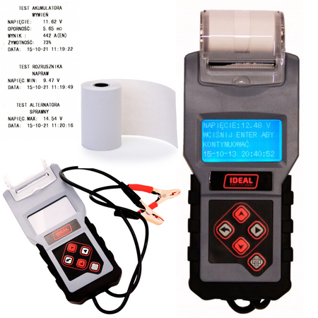 IDEAL BDT4000 TESTER AKUMULATORÓW Z DRUKARKĄ + marker