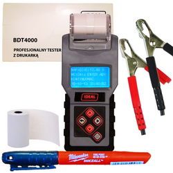 IDEAL BDT4000 TESTER AKUMULATORÓW Z DRUKARKĄ + marker