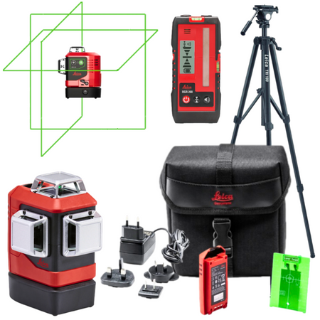 LEICA LINO L6G LASER KRZYŻOWY ZIELONY 3X360 + STATYW TRI100 + ODBIORNIK RGR200