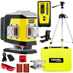 NIVEL SYSTEM LASER KRZYŻOWY CL3R BLUETOOTH + SJJ-M1 EX STATYW + RD800 CZUJNIK