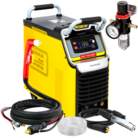MAGNUM PRZECINARKA PLAZMOWA CUT 120 V2 IGBT + DYSZE + ELEKTDY + RĘCKAWICE