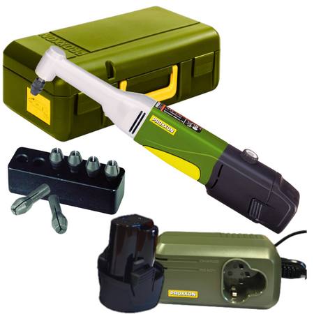 PROXXON LWB/A PR29805 WIERTARKA KĄTOWA AKUMULATOROWA - ZESTAW