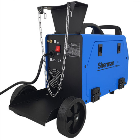 SHERMAN MIG 200 SMART SPAWARKA INWERTOROWA Z KÓŁKAMI I PÓŁKĄ NA BUTLĘ