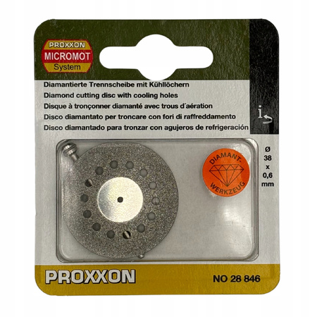PROXXON PR28846 TARCZA TNĄCA 38 MM DIAMENTOWA PERFOROWANA
