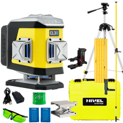 NIVEL SYSTEM LASER KRZYŻOWY CL3B BLUETOOTH + SJJ-M1 EX STATYW + LP36 TYCZKA