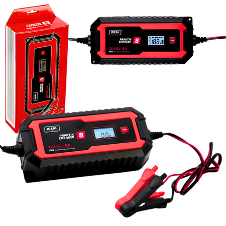 IDEAL PCHARGE8 PRAKTIK CHARGER 8 LCD 6/12V
