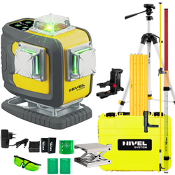 NIVEL SYSTEM LASER KRZYŻOWY CL4D-G BLUETOOTH + SJJ-M1 EX STATYW + LS24 ŁATA + LP36 TYCZKA