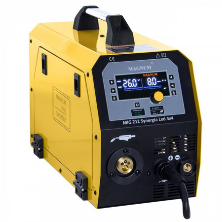 MAGNUM MIG 211 SYNERGIA SPAWARKA INWERTEROWA LED PODAJNIK 4X4 200A/60%