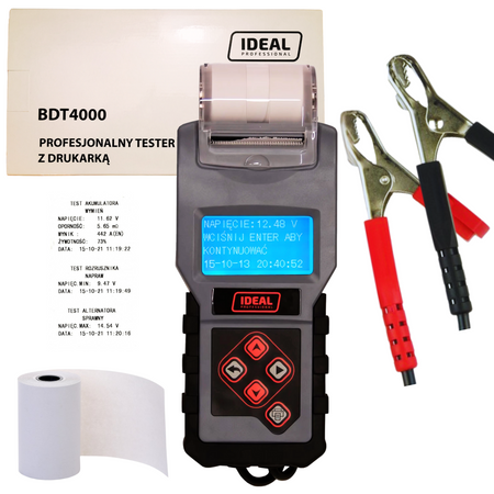 IDEAL BDT4000 TESTER AKUMULATORÓW Z DRUKARKĄ