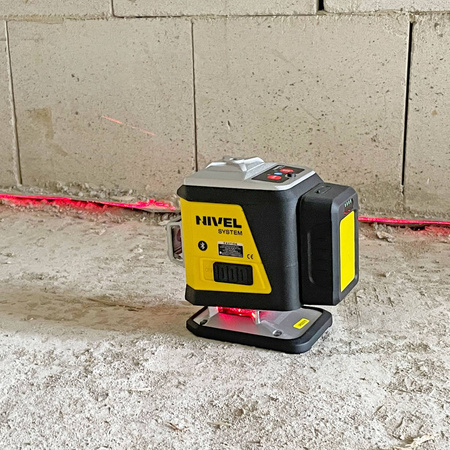 NIVEL SYSTEM LASER KRZYŻOWY CL3R BLUETOOTH + SJJ-M1 EX STATYW+ RD800 CZUJNIK + LS24 ŁATA + LP36 TYCZKA