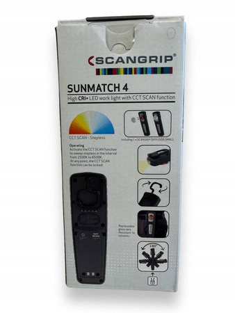SCANGRIP LAMPA 500 LM CCT SCAN SUNMATCH 4 COLOURMATCH