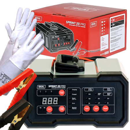 IDEAL PROSTOWNIK SPRINT 20 PRO WET/AGM/Lithium 6/12V + rękawice