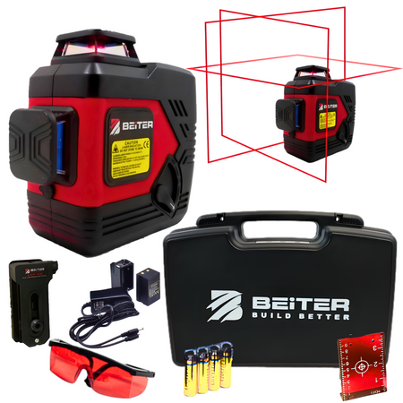 LASER KRZYŻOWY CZERWONY BART-3D BEITER
