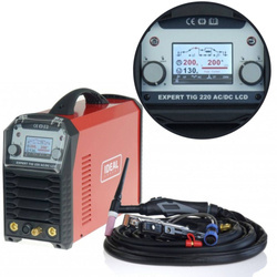 SPAWARKA INWERTOROWA IDEAL EXPERT TIG 220 AC/DC PULSE LCD