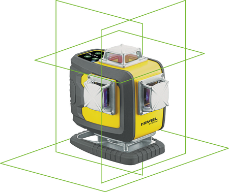 NIVEL SYSTEM LASER KRZYŻOWY CL4D-G BLUETOOTH + SJJ-M1 EX STATYW + LP36 TYCZKA