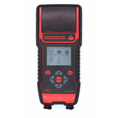 IDEAL TESTER Z DRUKARKĄ BDT7000 WET/EFB/GEL/AGM + WALIZKA