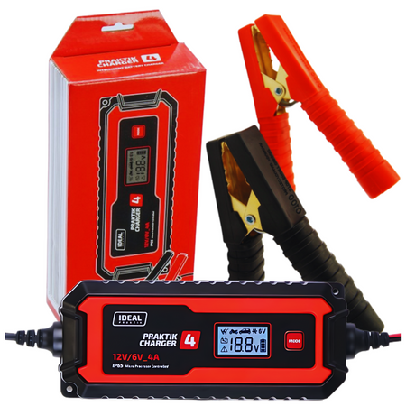 IDEAL PROSTOWNIK PRAKTIK CHARGER 4 LCD 6/12V