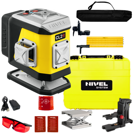 NIVEL SYSTEM LASER KRZYŻOWY CL2R Bluetooth + LP-36 TYCZKA