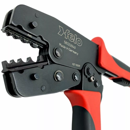 FELO FL58322040 ZACISKARKA DO TULEJEK KABLOWYCH 0,10 - 16 MM2 Z 3 WYMIENNYMI SZCZĘKAMI
