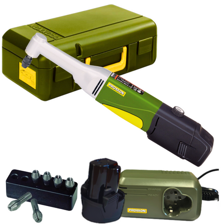 PROXXON LWB/A PR29805 WIERTARKA KĄTOWA AKUMULATOROWA - ZESTAW