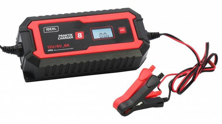 IDEAL PCHARGE8 PRAKTIK CHARGER 8 LCD 6/12V
