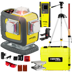 NIVEL SYSTEM LASER KRZYŻOWY CL4D-R BLUETOOTH + SJJ-M1 EX STATYW + CLS4 CZUJNIK + LS24 ŁATA