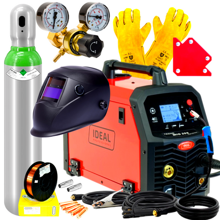 ZESTAW IDEAL TECNO MIG 205 LCD MIG/TIG/MMA SYNERGIC