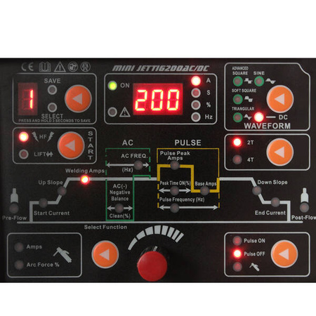 WELDER FANTASY SPAWARKA INWERTOROWA MINI JET TIG AC/DC 200 IGBT + UCHWYT PARKER