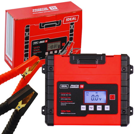 IDEAL PROSTOWNIK PRAKTIK CHARGER 15 LCD 12V