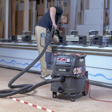 ODKURZACZ PRZEMYSŁOWY STARMIX IPULSE M-1635 SAFE TOP + WORKI PE 25/35 POLIETYLEN 5 SZT