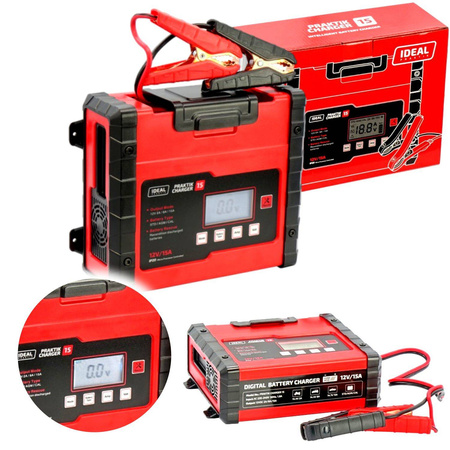 IDEAL PROSTOWNIK PRAKTIK CHARGER 15 LCD 12V