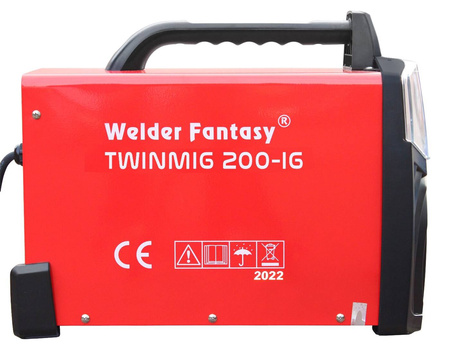 FACHOWIEC PÓŁAUTOMAT SPAWALNICZY 2W1 TWINMIG 200A-IG MIG/MAG/FCAW/MMA WELDER FANTASY