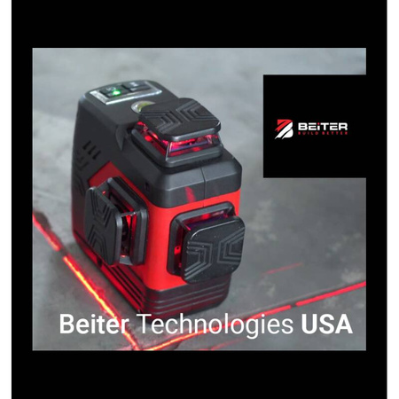 LASER KRZYŻOWY CZERWONY BART-3D BEITER + STATYW